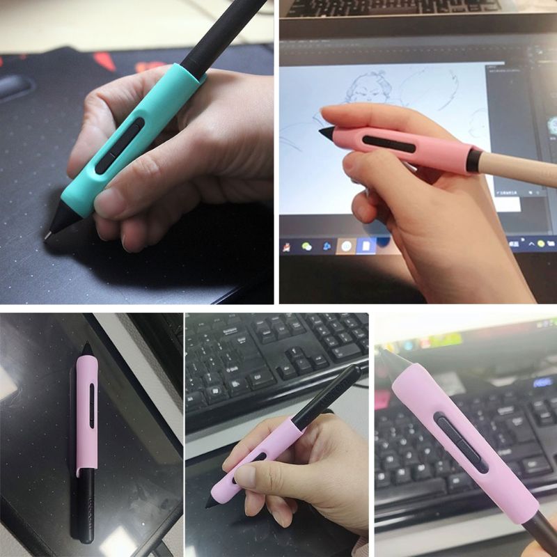 Pen Holder Case Socket Cap Pen Grip for Wacom Tablet Pen Ctl472 Ctl672 LP-171-0K, LP-190/1100