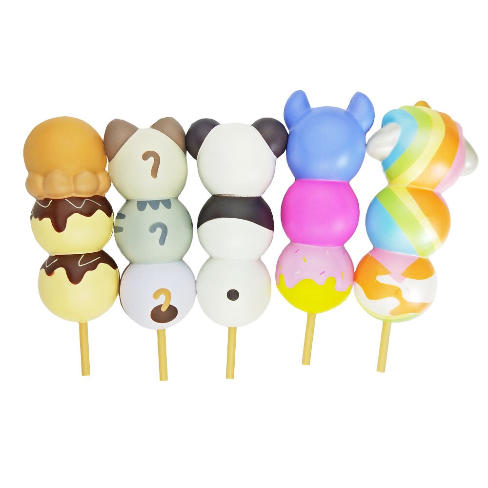 Punimaru Squishy Doll Ice Cream Popsicle Squeeze Toys Animal Cake Bread Slowly Rebound Decompression Release Kneading Toy