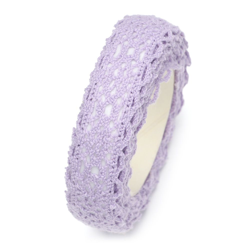 1 rolka kwiat taśma maskująca rolka do czyszczenia ubrań gumowa koronka rolka Scrapbooking naklejka samoprzylepna DIY rzemiosło Album dekoracyjny przyklejony: 1.5cm light purple