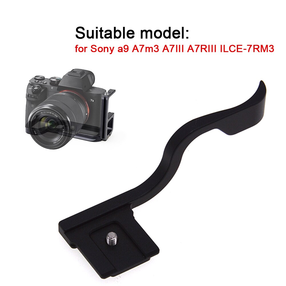 Aluminium Kamera Teile Zubehör Daumen Griff Halterung Heißer Schuh Abdeckung Rest Professionelle Halfter hoch Für Sony A9 A7m3 A7III A7RIII