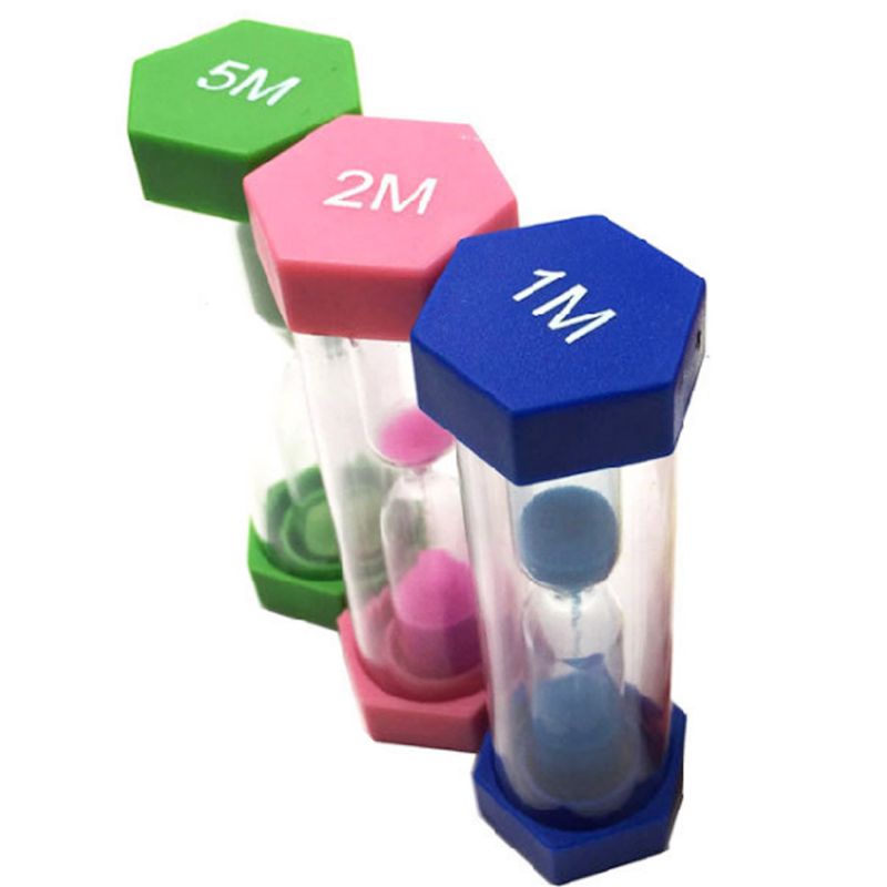 Zandloper Timer Set 6 Kleuren 1/3/5/10/15/Minuten 30 Seconden Zandloper Klok voor Thuis 1XCC