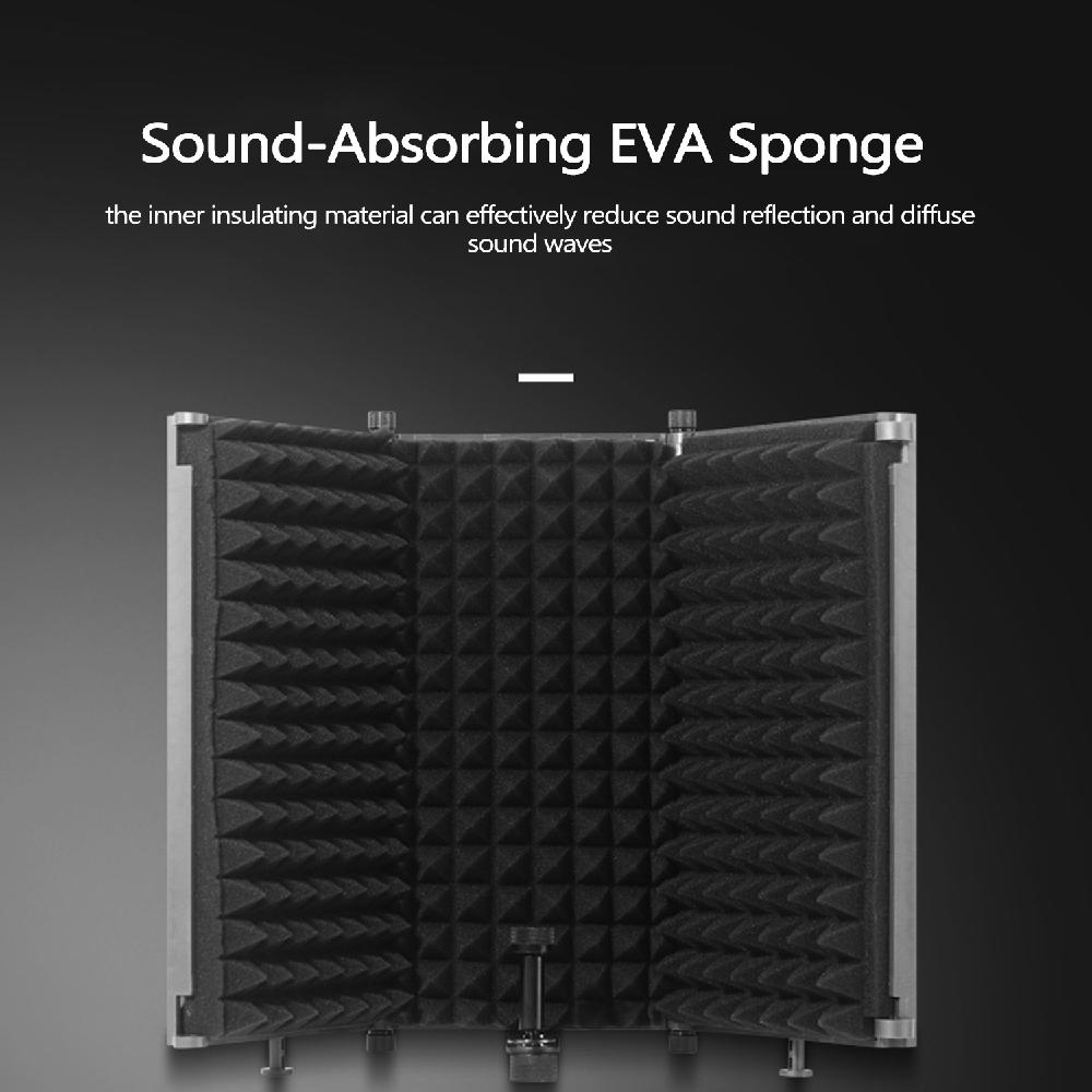 Soundproof Plate ABS Sound-absorbing Cover Microphone Sound Insulation Screen Soundproof Plate