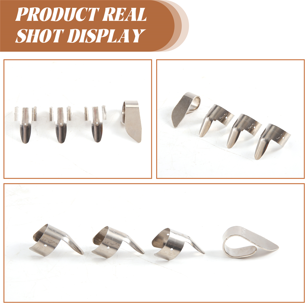 3 Metall-Fingerplektren + 1 Daumenplektrum-einstellen Gitarren-Fingerpicks für Gitarre Dobro Banjo usw.
