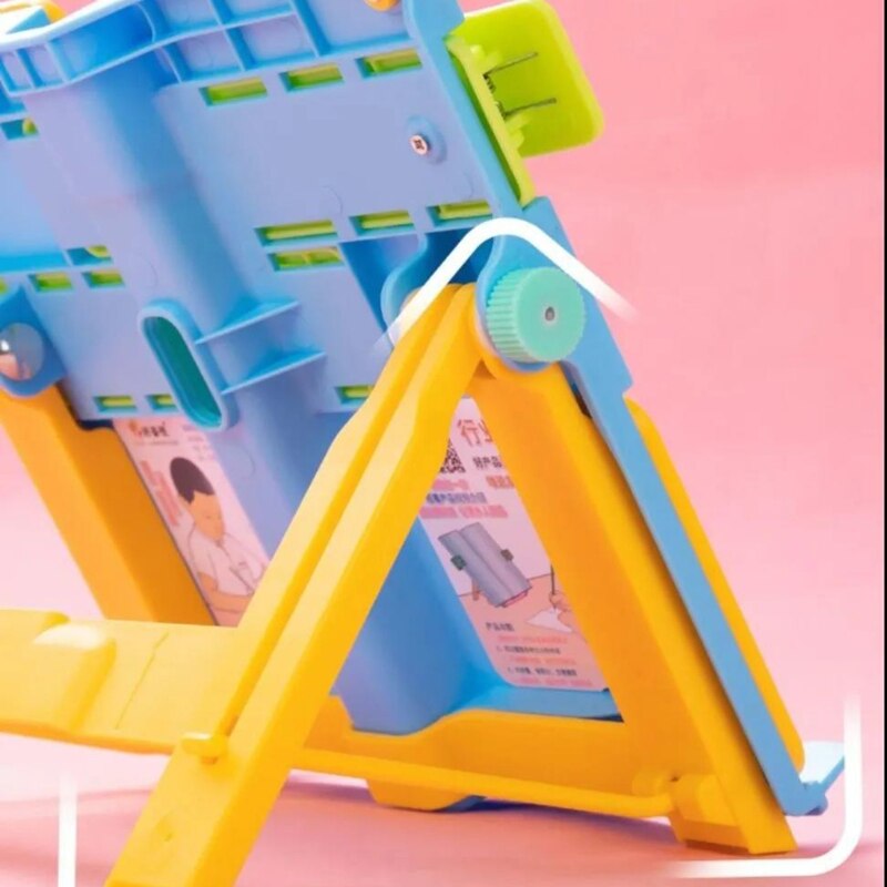 Adjustable Kids Children Reading Shelf Holder Portable Folding Book Stand Support Desk Organizer for Office School Supplies