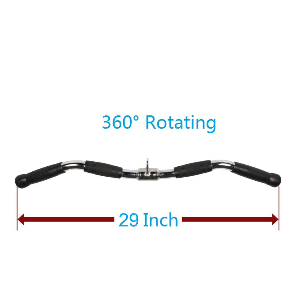 Fitness Lat tirer vers le bas poignée poignée antidérapante gymnastique poulie câble Machine accessoires aviron t-bar entraînements à domicile solide poignée barre