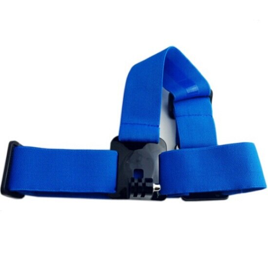 For Gopro hero 7 6 5 4 3 Xiaomi yi 4K Mijia SJ4000 SJ8 Accessories bag Head Chest Wrist Band Single Tripod Mount Adapter camera: blue head strap