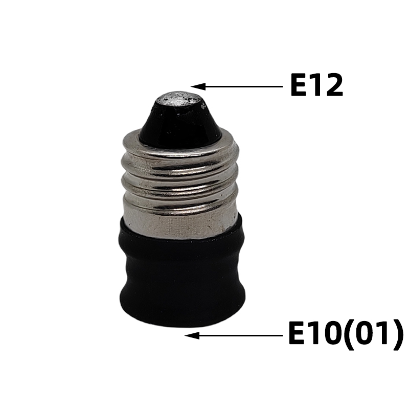 E10 e11 e12 e17 to E12 e11 e14eLight Socket adapter E10 to E12 Candelabra lamp holder converter,Install: WHITE / 2G7