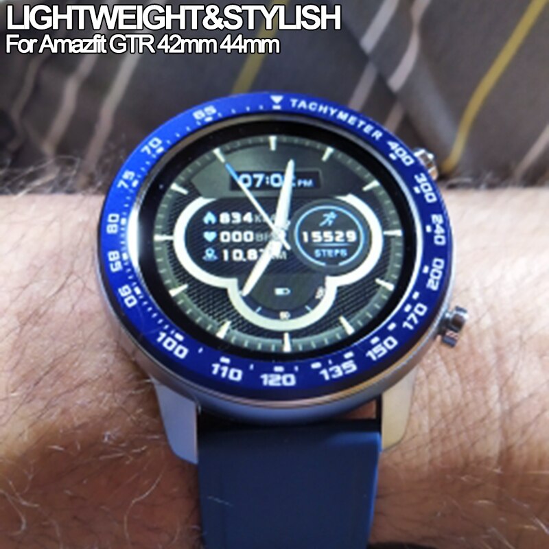 Stainless Steel Watch Bezel Ring For Huami Amazfit GTR 42mm Outer Edge Dial Scale Speed Tachymeter For GTR 47 Watch Case cover