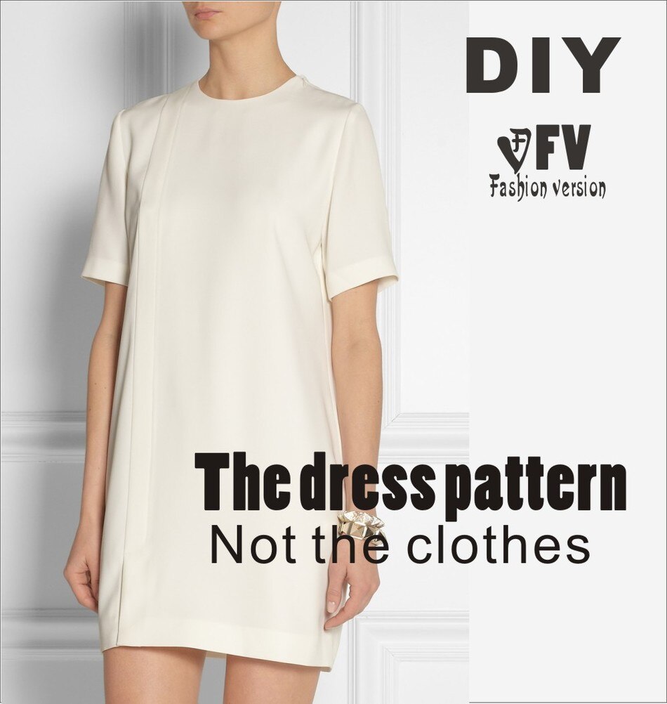 Clothing DIY The dress Dresses Sewing Pattern cutting drawing Women's Dress Sewing Template BLQ-74