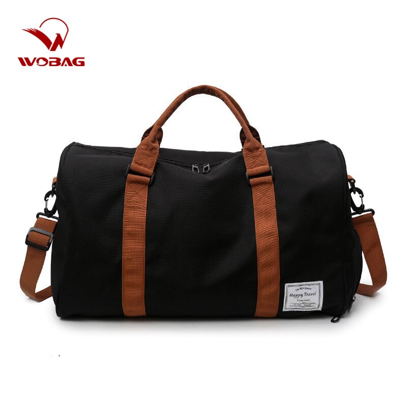 Wobag grande capacidade de viagem dos homens bolsa de bagagem feminina multi-funcional oxford pano weekender viagem ao ar livre duffle saco