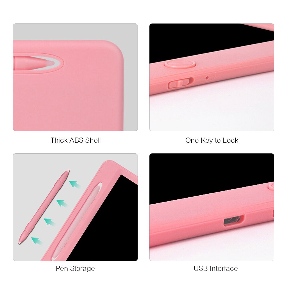 11.5 In LCD Writing Tablet Pressure-sensitive Double-headed Pen Drawing Board Handwriting Paper Doodle Pad for School Office