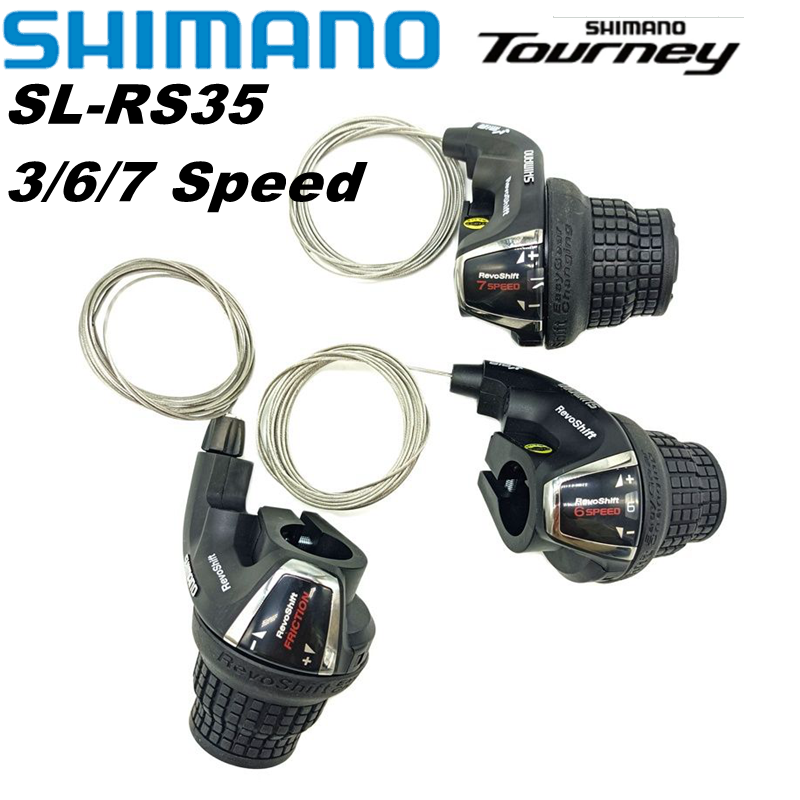 SHIMANO Tourney – manettes de vitesse originales 3x6/7 SL-RS35 REVOSHIFT, 3 × 6s 3 × 7s 6v 7v 18 21 vitesses, pièces d'origine