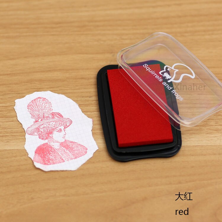 16 Kleuren Big Size Stempelkussen Craft Olie Gebaseerd Diy Inkt Pads Voor Spons Stempels Stof Scrapbooking Decor Vingerafdruk Seal Stamp pad: C