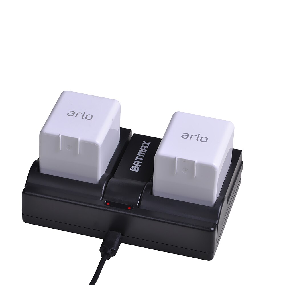 Batmax usb tokanals opladerstation til arlo sikkerhedslys arlo pro smart home kameraer arlo pro 2 arlo go batterier