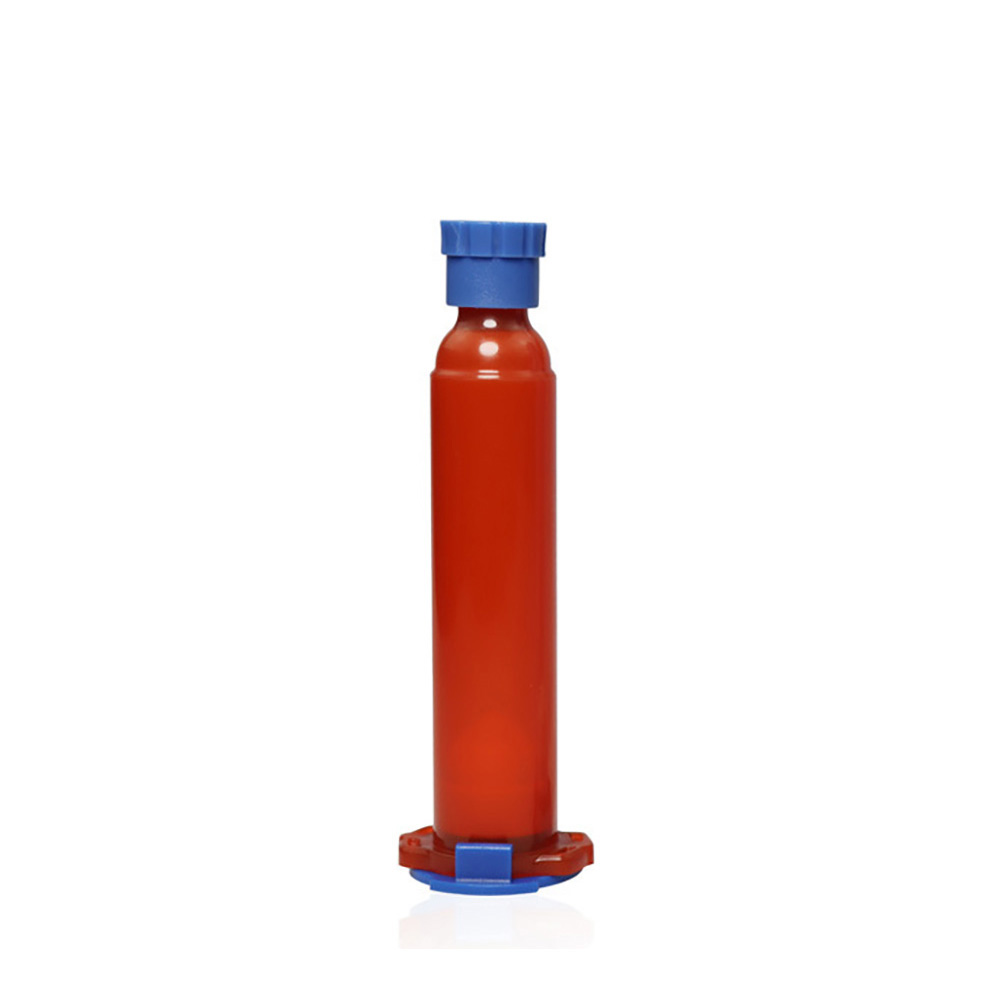 EFD 3CC 5CC 10CC 30CC 50CC Red Transparent Black Dispens Plastic Industrial Syringe Barrel Liquid Dispenser Adhesive Container: Red / 24mm