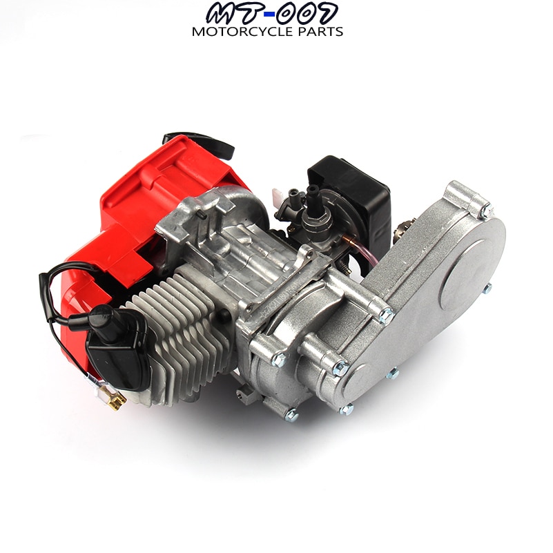 High Performance 49CC 2 Stroke Motor Engine with T8F 14t Gear Box Easy to Start Pocket Bike Mini Dirt Bike Engine DIY Engine