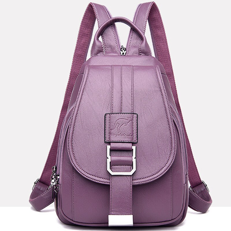Femmes sacs à Dos en cuir Vintage femme Sac à bandoulière Sac A Dos voyage dames Sac à Dos Mochilas sacs d'école filles Preppy Bookbag