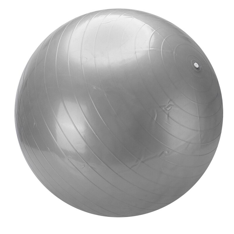 75cm Yoga Balls Pilates Fitness Gym Stability Balance Massage Ball with Pump Workout Massage Ball For Gym Home Fitness Tool: Silver