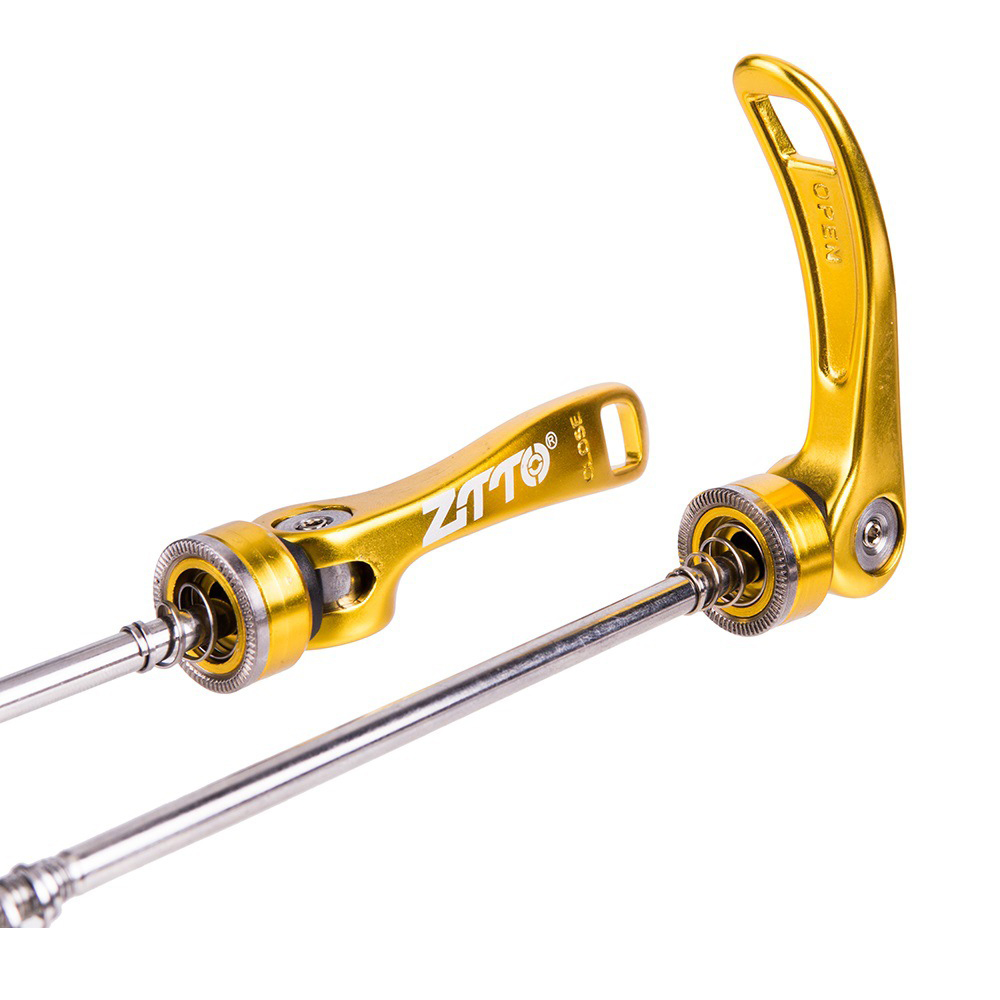 ZTTO Bicycle QR Skewer Ultralight Axle QR MTB Road Bike Quick Release Skewer lever Front Wheel 100 Rear 135 Cycling Hub parts: Burgundy