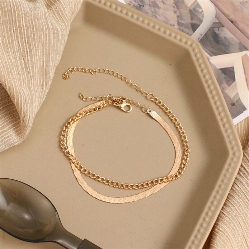 Bracelets de cheville pour femmes, accessoire de pied, sandales de plage, pieds nus, sur la jambe, pour femmes