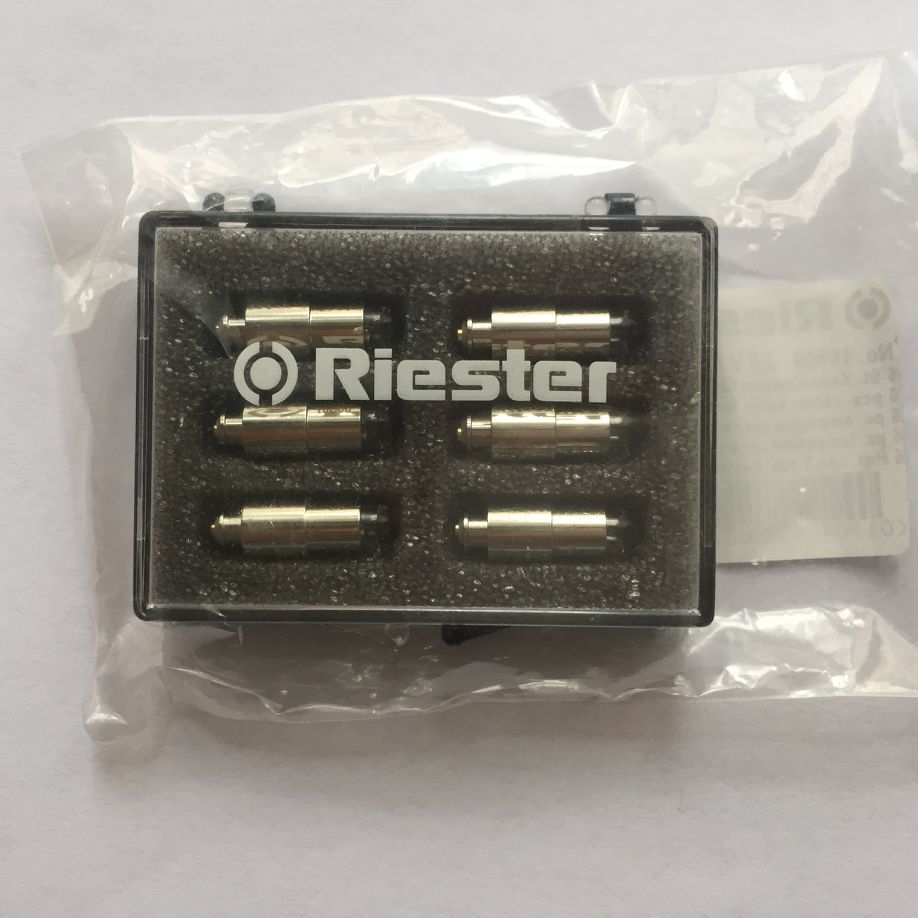 1 pièce, Riester HL XL 10600 2.5 V, lampe haute LUX pour RUDOLF RIESER 10600 otoscope, ri-mini 2.5V0.75A ampoule halogène xénon de rechange