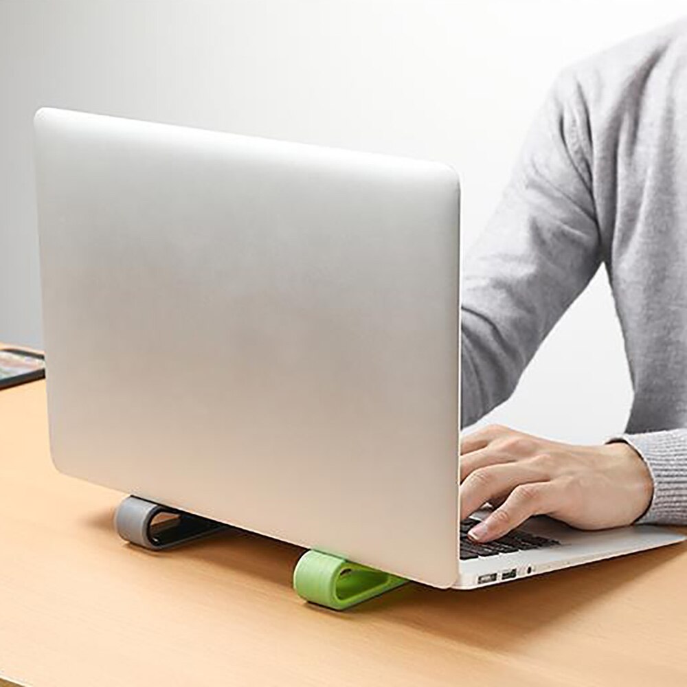 Portable Simple Laptop Stand Adjustable Cooling Bracket Desktop Computer Increased Shelf Cooler Base Pad Bracket Office Supplies