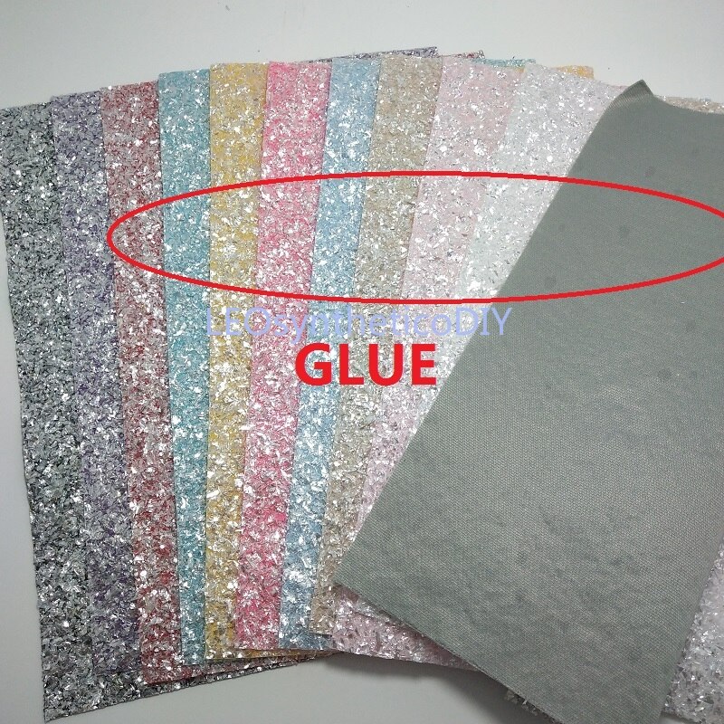 1Pc 21X29CM Glitter Fabirc, Crystal Glitter Leer, Glitter Lederen Lakens Voor Maken Bows Leosyntheticodiy T340A