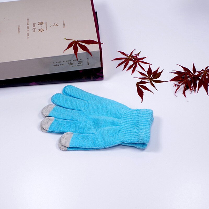 Warme touchscreen handschoenen voor mannen en vrouwen wijzen op koude en antivries monochrome gebreide handschoenen  b51