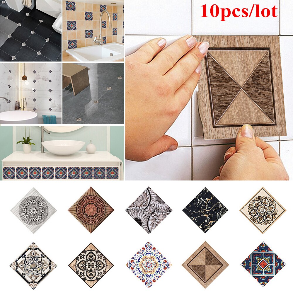 3D Boden Fliesen Diagonale Zauberstab Aufkleber Wohnzimmer Schlecht Küche Fliesen Poster Tragen-beständig Boden Kunst Wandbild Dekoration