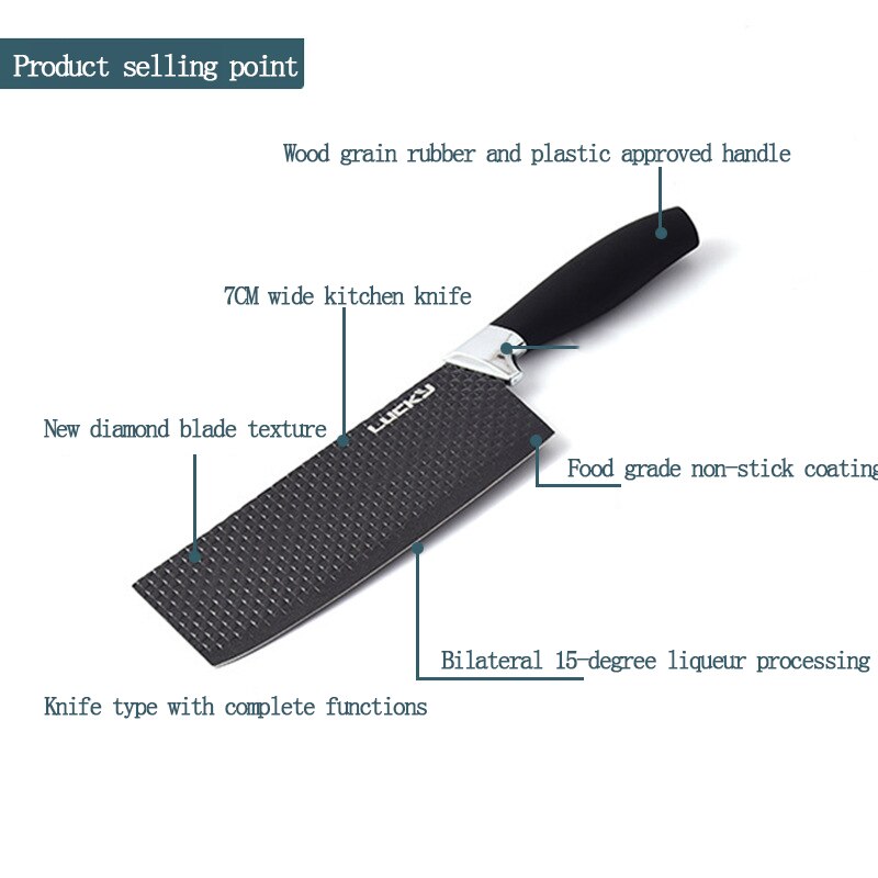 Kitchen knives Set Chef Knife Case High Carbon Stainless Steel Forged Knife Set Slicing Nakiri Scissors Peeler