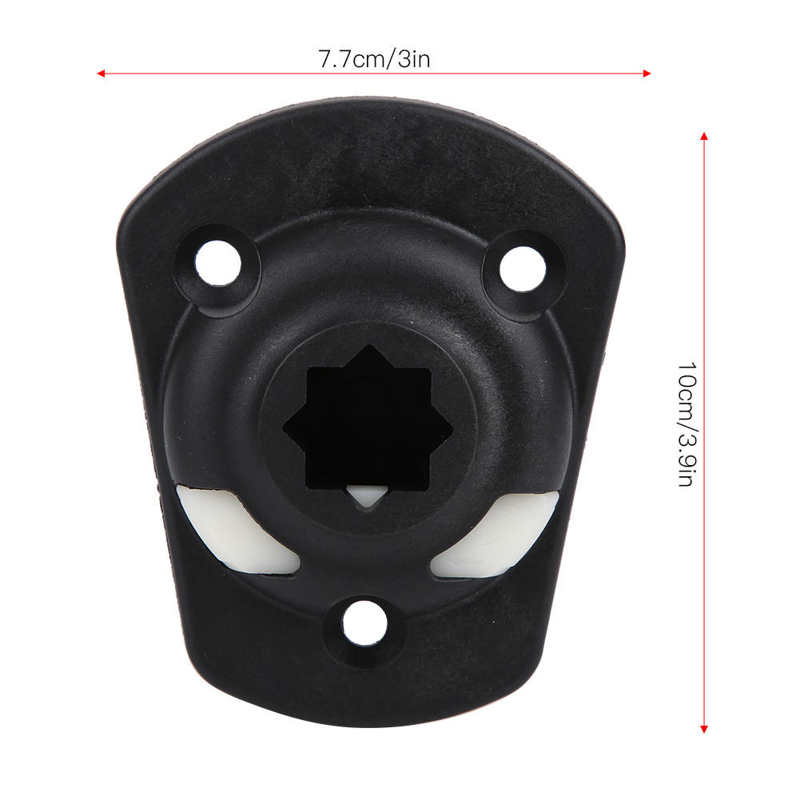 2 Pcs Inflatable Boat Kayak Rod Holder Mount Base with Screws Boat Canoe Slide Rail Kayak Fishing Rod DIY Mount Base Accessories