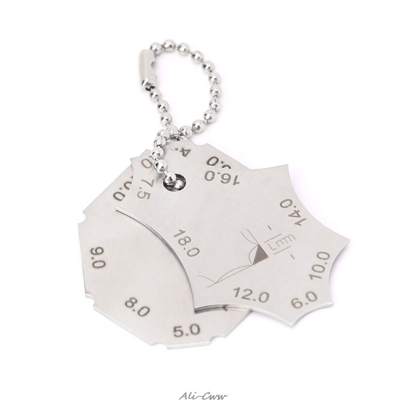 2 Pcs Welding Tools Stainless Steel Welding Gauge Inspection Weld Ulnare Ruler