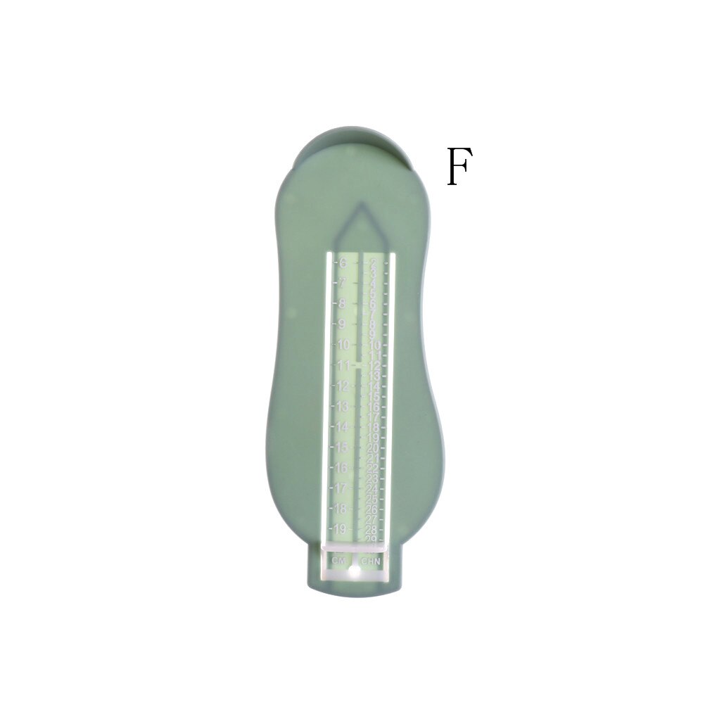 Barn spædbarn fod måle måler sko størrelse måle lineal værktøj baby barn sko småbarn spædbarn sko fittings måler fod måle: F