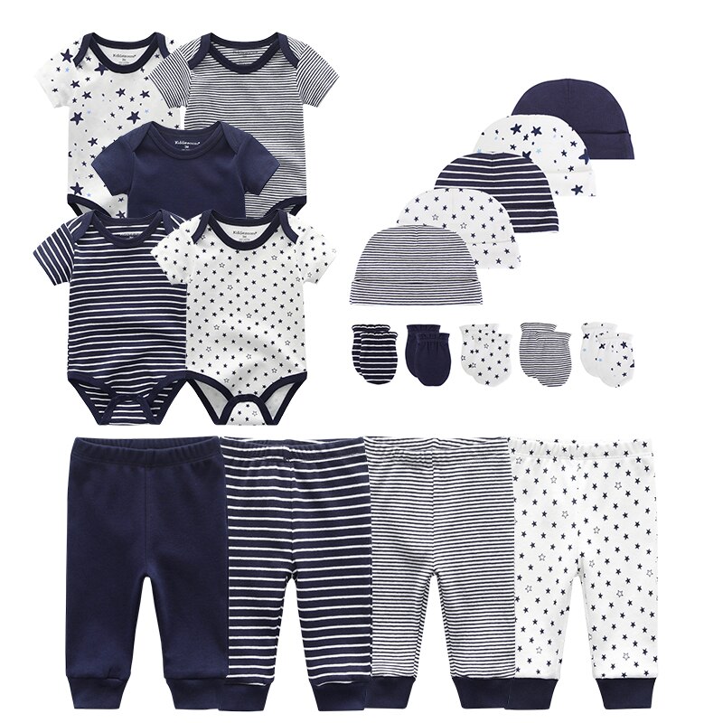 Unisex Born Baby Boy Clothes Bodysuits+Pants+Hats+... – Grandado