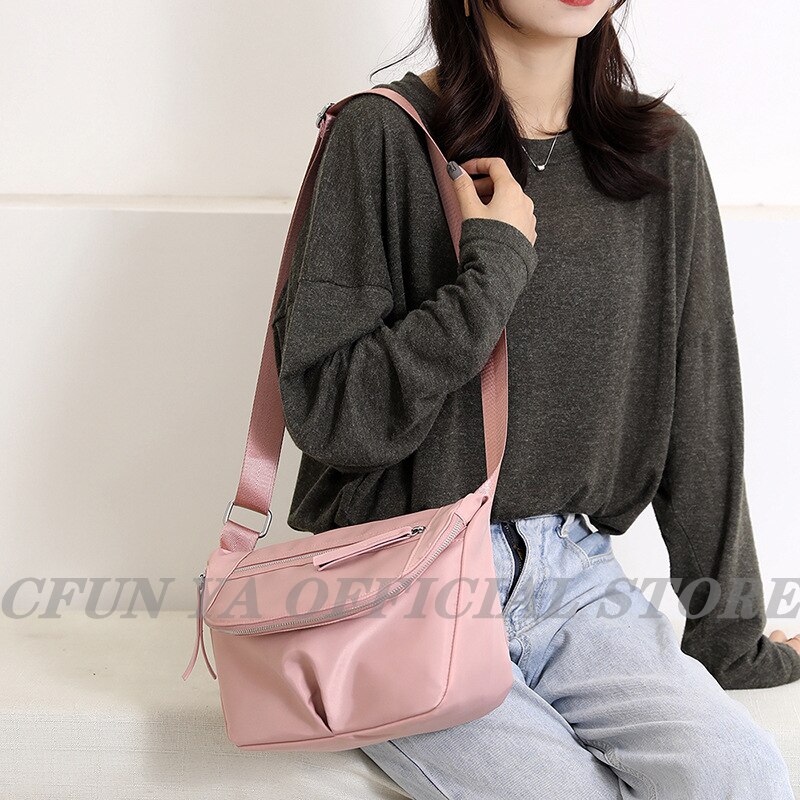 CFUN YA Boho Summer Bags For Women Small Handbag Nylon Bags Girls Crossbody Bag Travel Bag Casual Ladies Fashion Shoulder Bag