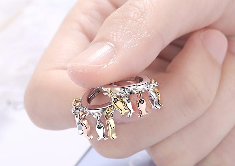 100% 925 Sterling Silber Süße Fisch Damen Zucht Ohrringe Förderung Schmuck Frauen Neue Anti Allergie