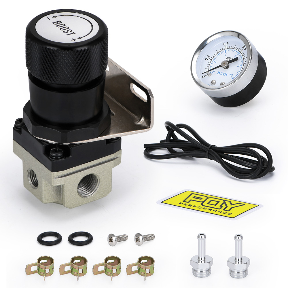 RESO Universal T2 Manual Gauge Turbo Boost Controller 1-150 PSI JDM For SR20DET SR: black