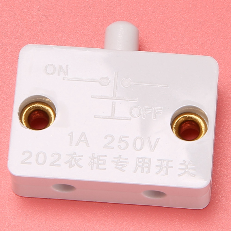 Interruptor LED de puerta de 12 piezas para luz de armario, interruptores de lámpara eléctricos normalmente cerrados, para armario, despensa, blanco