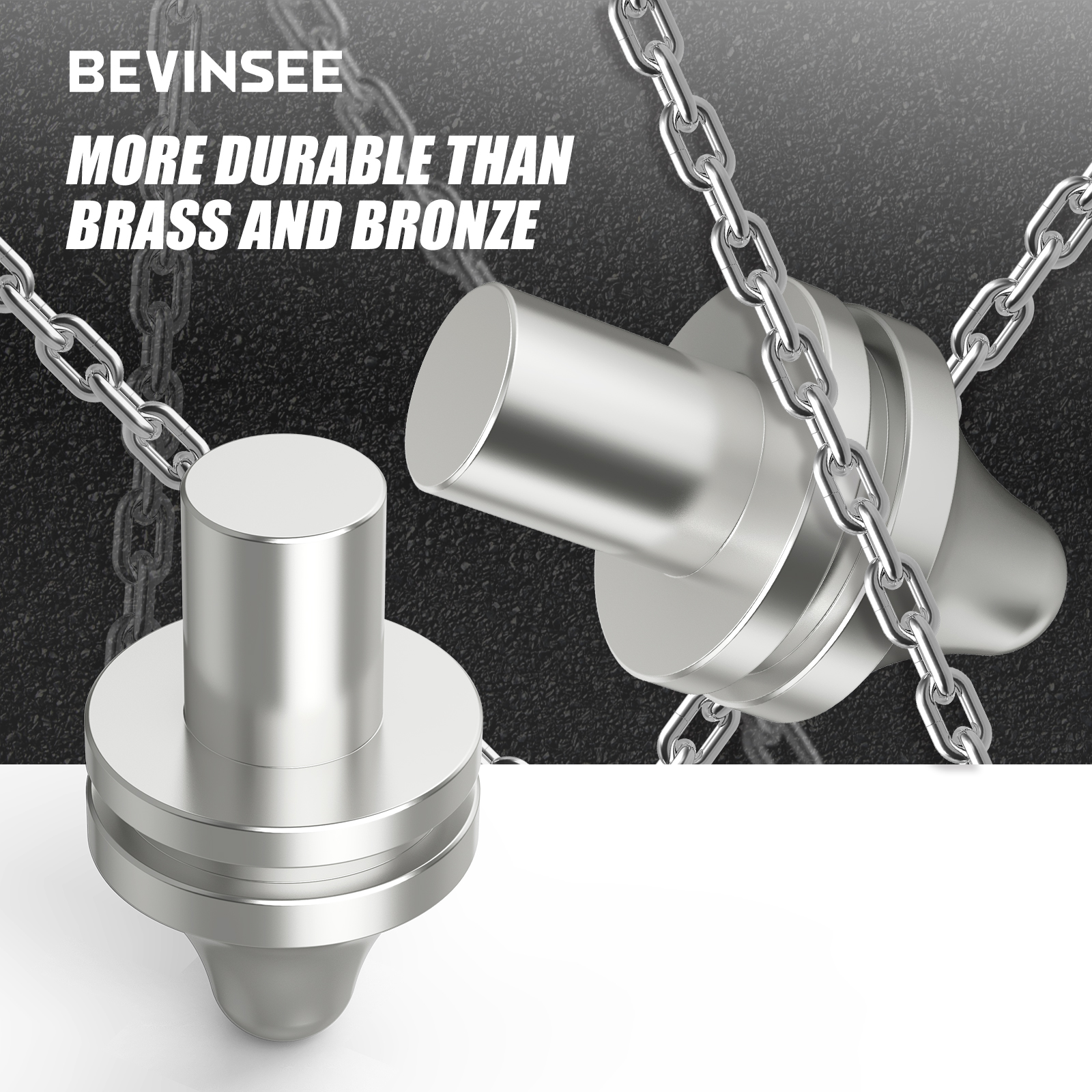 BEVINSEE pasador de embrague de horquilla inoxidable pasador de pivote de embrague para BMW E36 E46 E90 E92 E39 E60 E82 F10 F30 Z3 Z4 21511223328