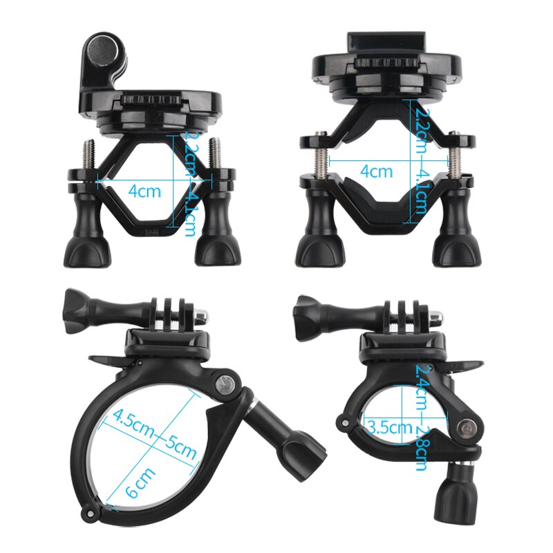 Rotatable Bike Bicycle Handlebar Mount Holder Adapter Motorbike Clip Support Bracket for Gopro Hero 10 9 8 7 6 5 4 3+ 3 SJCAM