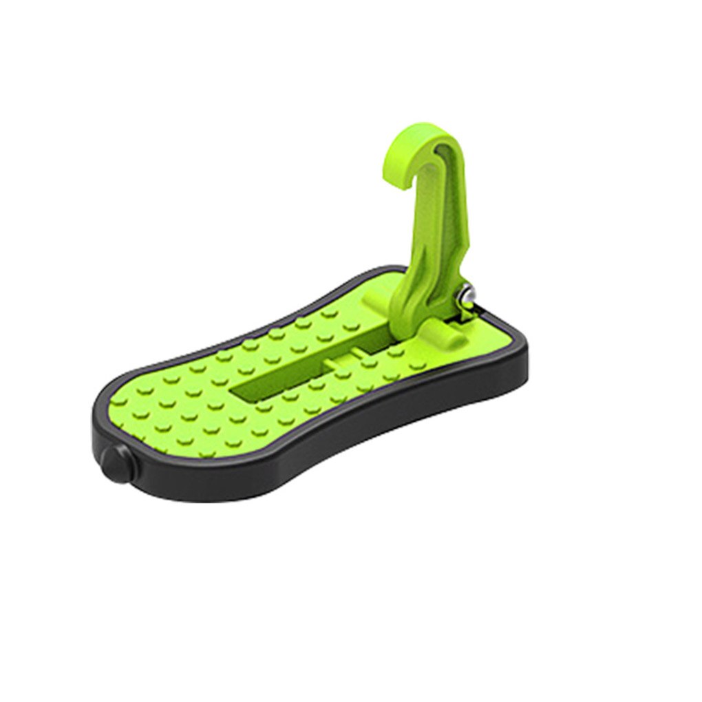 Foldable Car Roof Rack Step Car Door Step Multifunction Universal Latch Hook Auxiliary Foot Pedal Emergency Window Breaker: A Green
