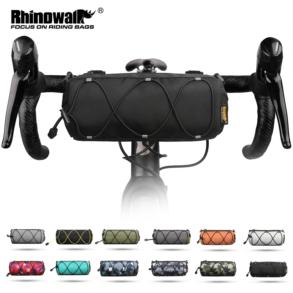 Rhinowalk Fahrradtasche, Lenkertasche, 2,4 l, großes FassungsvermöGen, reflektierende Fahrradtasche oder andere Farben, MTB, Rennrad, Fahrradrahmen, Schlauchtasche