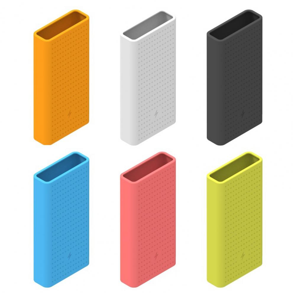 Stofdicht Effen Kleur Zachte Siliconen Case Beschermhoes Voor Xiaomi 20000Mah Power Bank