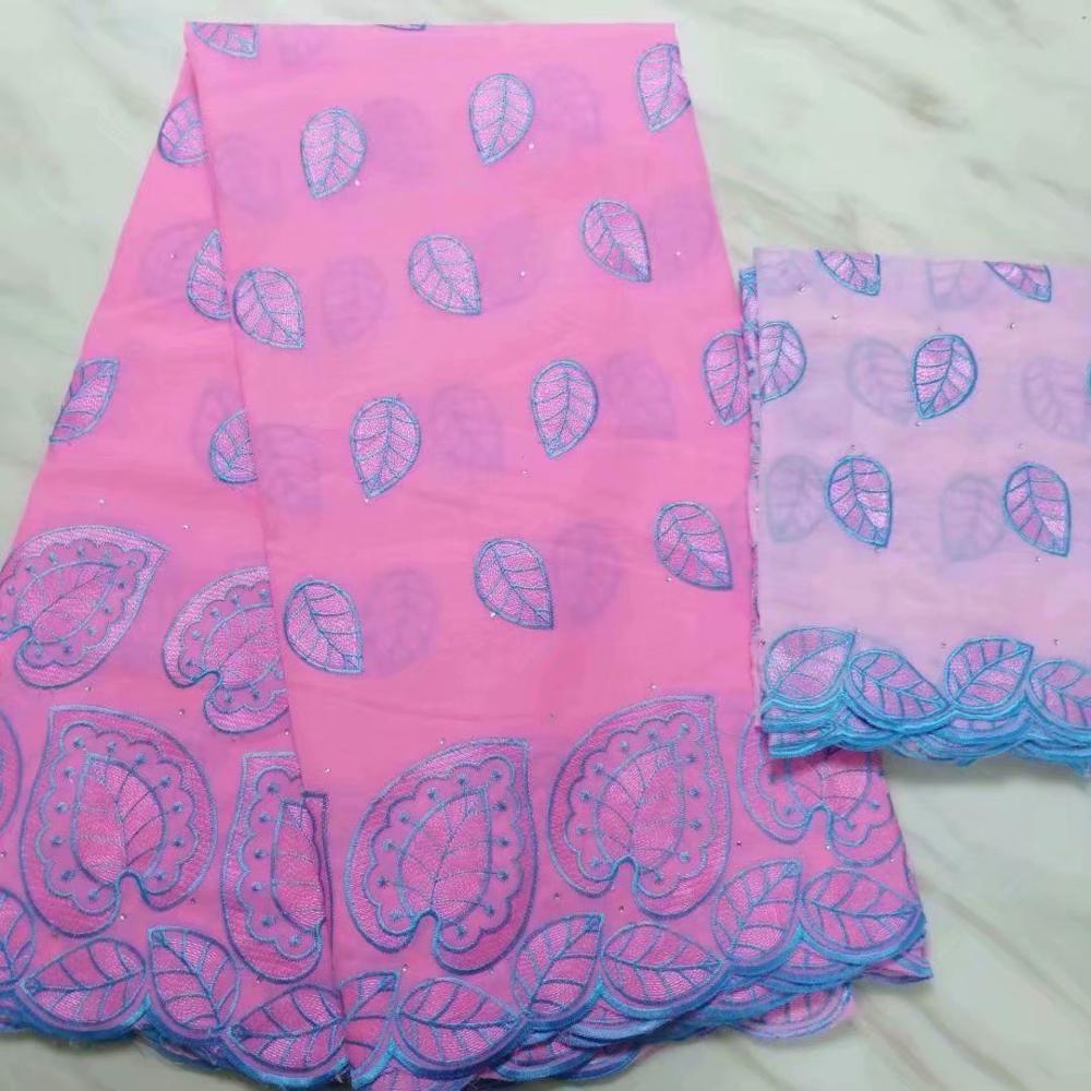 Bedst sælgende afrikanske perler voks blonde stof 5+2 yards nigeriansk broderi guipure blonde stof også oke til nigeriansk fest