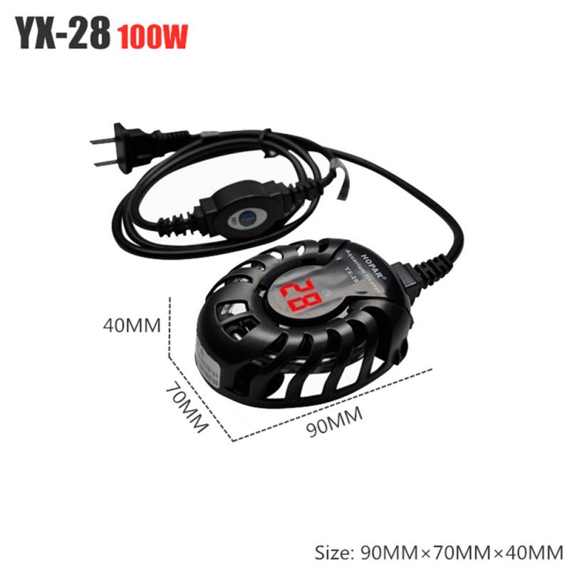 Aquarium Digital Temperature Controller Submersible Fish Tank Automatic Water Heater Tank Turtle Constant Temperature Heating: YX-28 100W