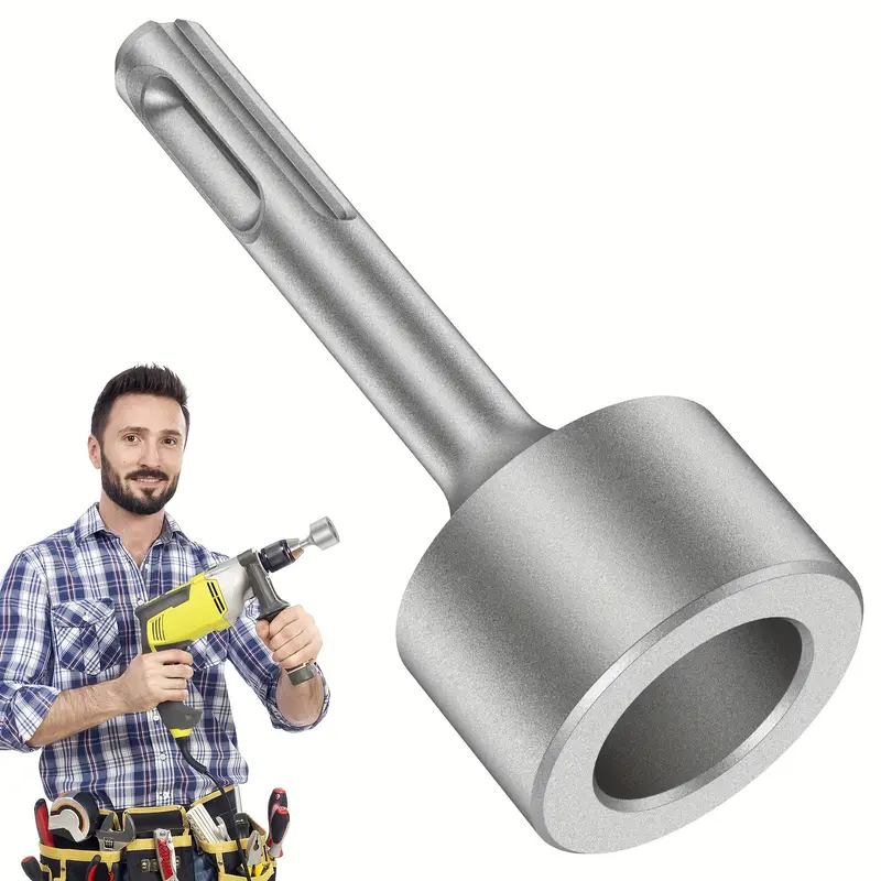 SDS Plus Erdungsstab-Treiber, 85 mm, robuster Stahlbohrer-Treiber, verschleißfest, breite Kompatibilität, Erdungsstab-Bits, Sockel für R