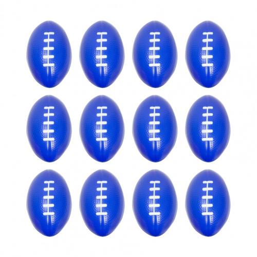 12Pcs Mini Football Stress Ball Anxiety Relief High Elasticity Party Favor Hand Grip Football Training Stress Ball for Home: Dark Blue