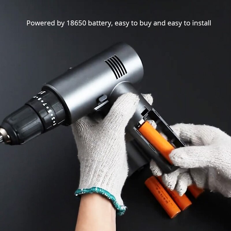 500w 16.8V Digital Cordless Drill Electric Screwdriver With Impact Mini Wireless Power Driver Lithium-Ion Household Hand Drill