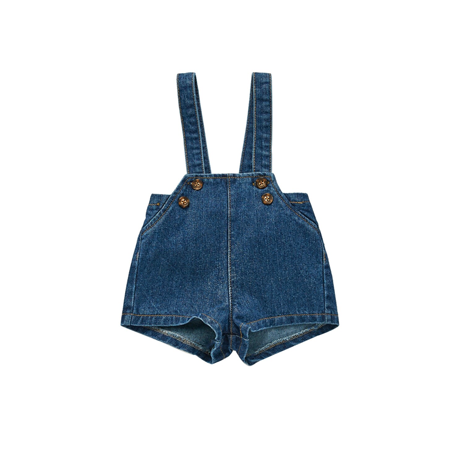 Autumn Baby Overalls Boys Girls Denim Overalls Kids Jumpsuit Children Denim Shorts