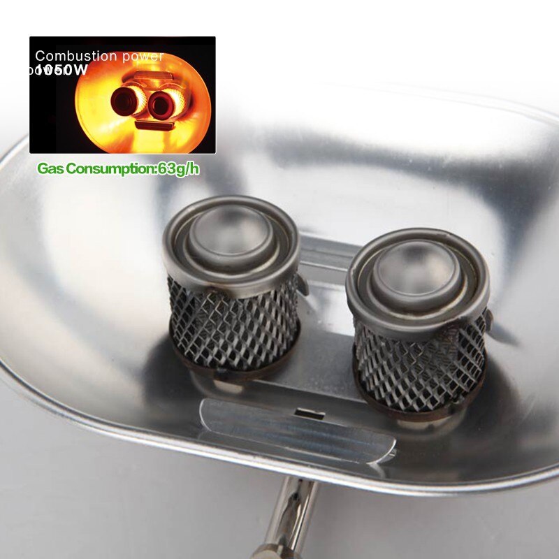 Brs Draagbare Gasfornuis Verwarming Kachel Dubbele Hoofd Infrarood Ray Warmer Outdoor Heater Winter Vissen Camping Drogen Kleding